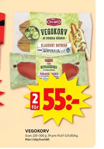 ICA Kvantum Scan vegokorv erbjuda