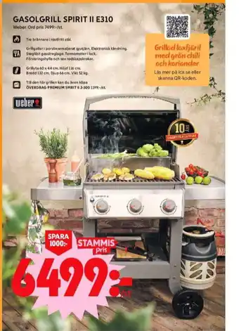 ICA Maxi Weber gasolgrill erbjuda