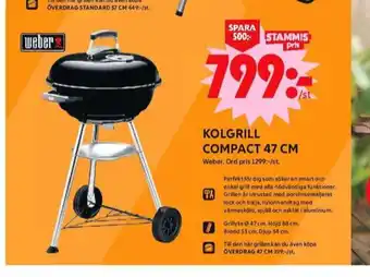 ICA Maxi Weber klotgrill erbjuda