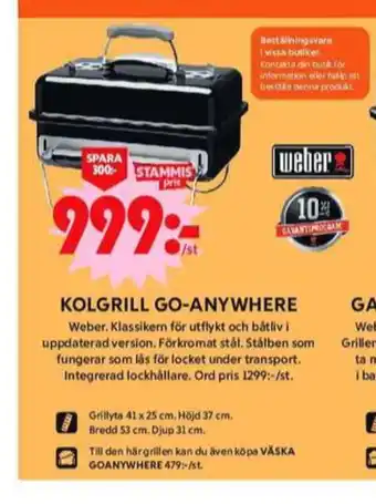 ICA Maxi Weber grill erbjuda