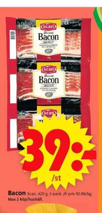 ICA Supermarket Scan baconskivor erbjuda