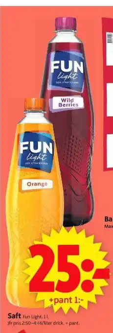 ICA Supermarket Fun light lättdryck erbjuda