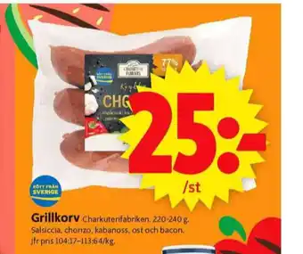 ICA Supermarket Charkuterifabriken chorizo erbjuda