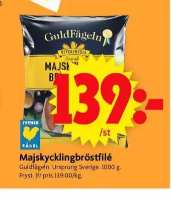 ICA Supermarket Guldfågeln kycklingbröstfilé erbjuda