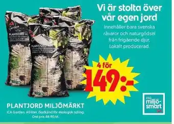 ICA Maxi PLANTJORD MILJÖMÄRKT erbjuda
