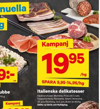 City Gross Italienska delikatesser erbjuda