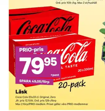 City Gross Coca cola läskedryck erbjuda