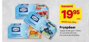 City Gross Toppits fryspåsar erbjuda