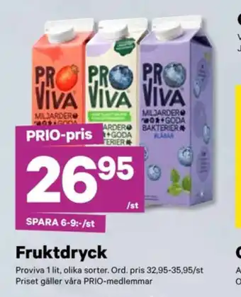 City Gross Proviva fruktdryck erbjuda