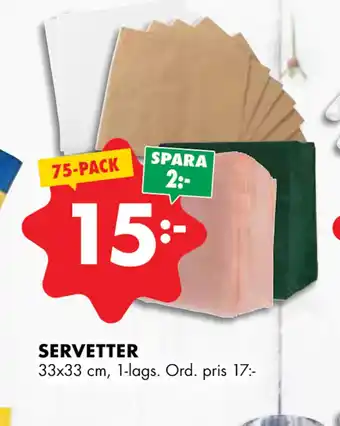ÖoB SERVETTER erbjuda