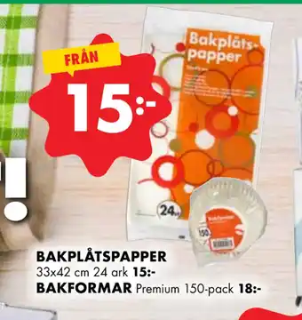 ÖoB BAKPLÅTSPAPPER erbjuda