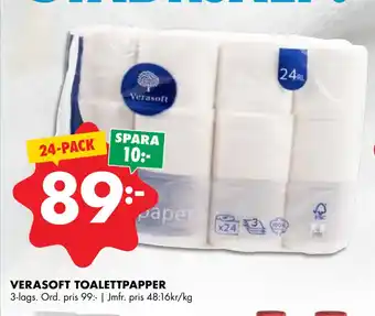 ÖoB VERASOFT TOALETTPAPPER erbjuda