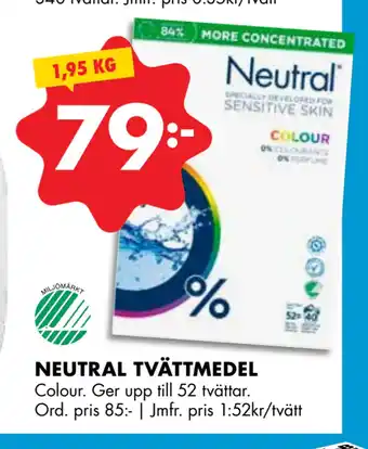 ÖoB NEUTRAL TVÄTTMEDEL erbjuda