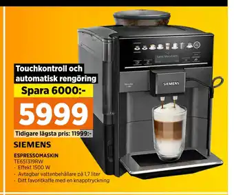 Power ESPRESSOMASKIN erbjuda