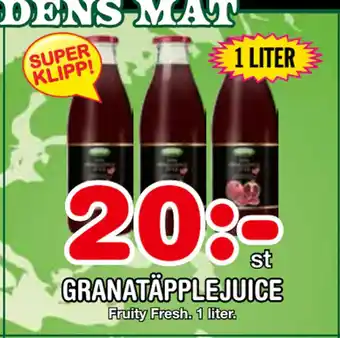 Nya Pulsen GRANATÄPPLEJUICE erbjuda