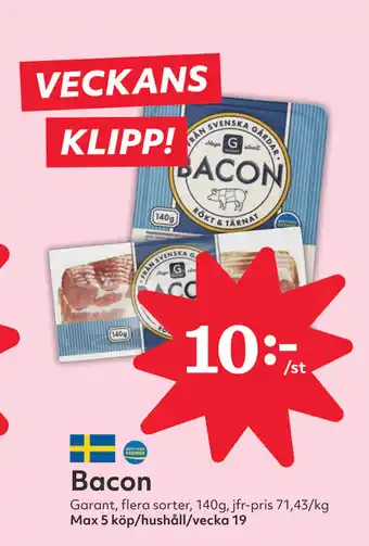 Hemköp Bacon erbjuda