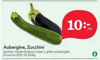 Hemköp Aubergine, Zucchini erbjuda