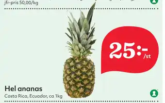 Hemköp Hel ananas erbjuda