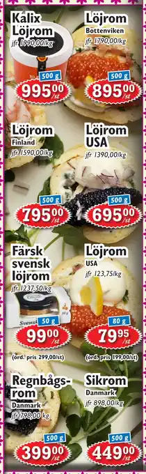 T-jarlen Löjrom erbjuda