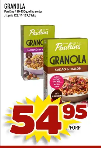 Bonum Matmarknad GRANOLA erbjuda