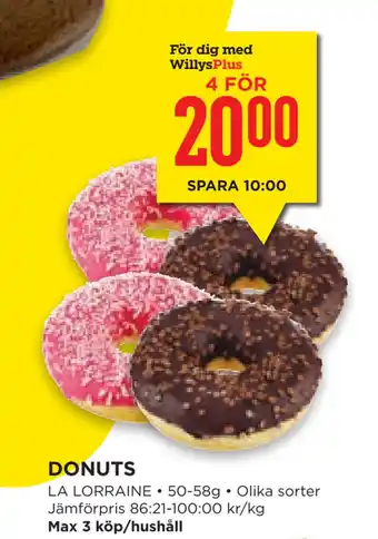 Willys Hemma DONUTS erbjuda