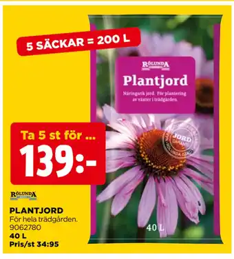 Jem&Fix PLANTJORD erbjuda