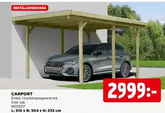 Jem&Fix CARPORT erbjuda
