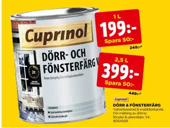 Jem&Fix DÖRR & FÖNSTERFÄRG erbjuda