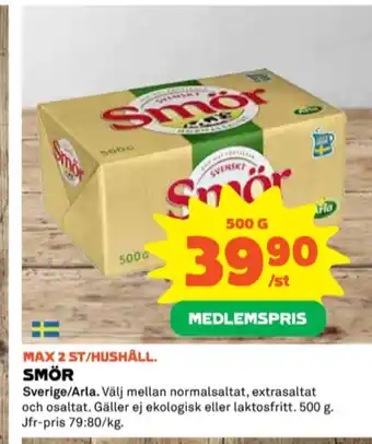Coop Svenskt smör erbjuda