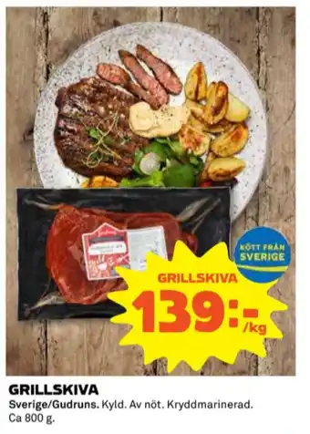 Coop Gudruns grillskiva erbjuda