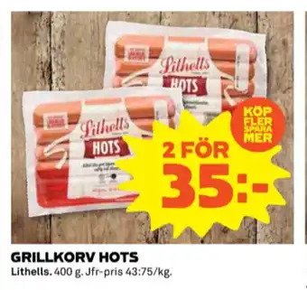 Coop Barnens grillkorv erbjuda