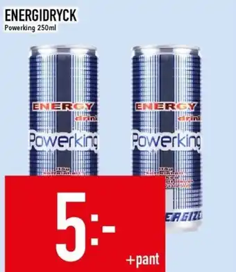Matdax Powerking energidryck erbjuda
