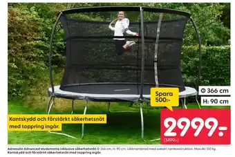 Rusta Adrenalin studsmatta/trampolin erbjuda