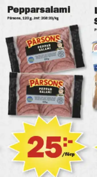 Pekås Pärsons salami erbjuda