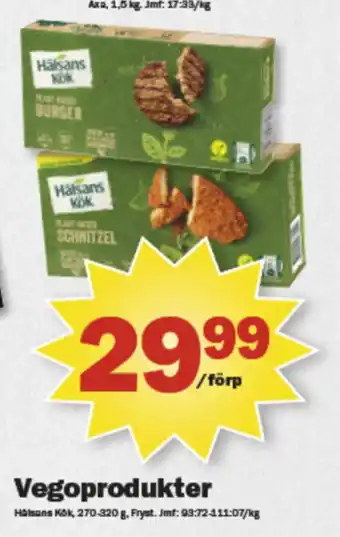 Hälsans kök vegoschnitzel
