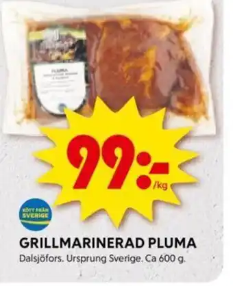 ICA Kvantum GRILLMARINERAD PLUMA erbjuda