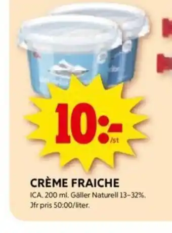 ICA Kvantum CRÈME FRAICHE erbjuda