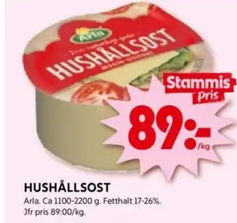 ICA Kvantum HUSHÅLLSOST Arla erbjuda