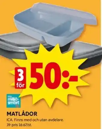ICA Kvantum MATLÅDOR erbjuda