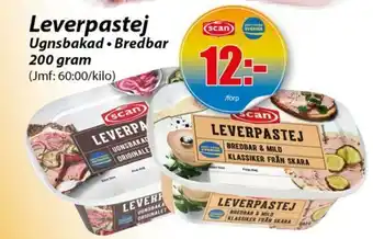 Extra Mjällby Stormarknad Leverpastej erbjuda