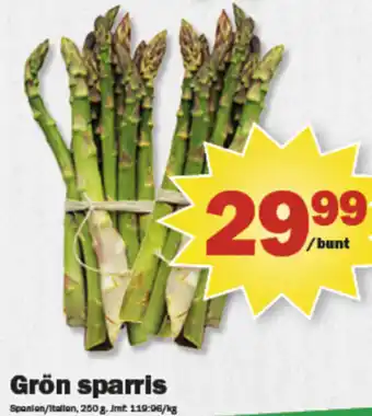 Pekås Grön sparris erbjuda