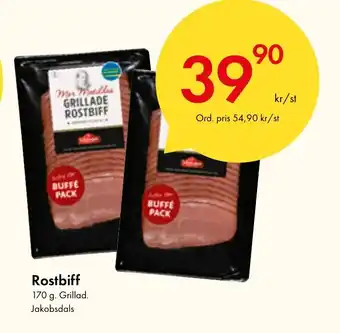 Snabbgross Rostbiff erbjuda