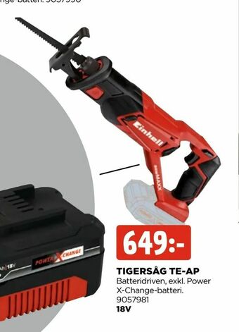 Jem&Fix Tigersåg te-ap erbjuda