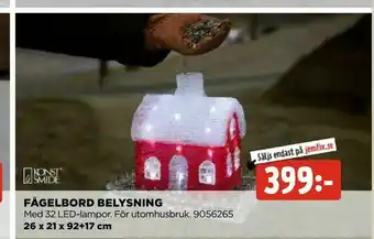 Fågelbord belysning