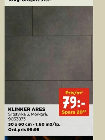 Jem&Fix Klinker ares erbjuda