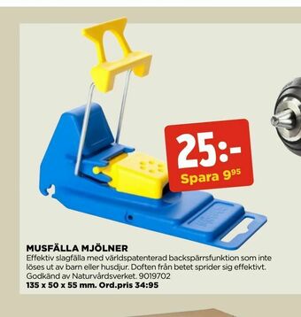 Jem&Fix Musfälla mjölner erbjuda