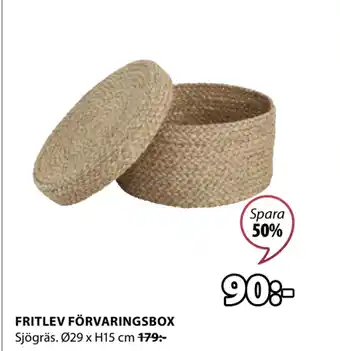 JYSK FRITLEV FÖRVARINGSBOX erbjuda