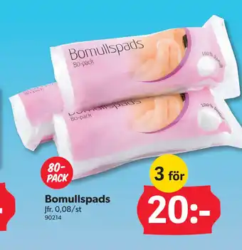 DollarStore Bomullspads erbjuda