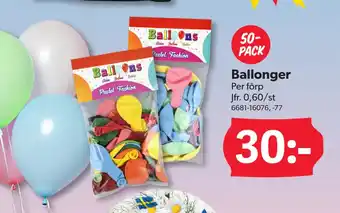 DollarStore Ballonger erbjuda