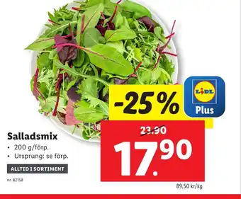 Lidl Salladsmix erbjuda